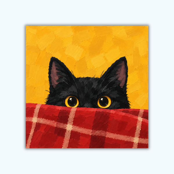 Peekaboo Kitty | Mini Paint by Numbers Kit