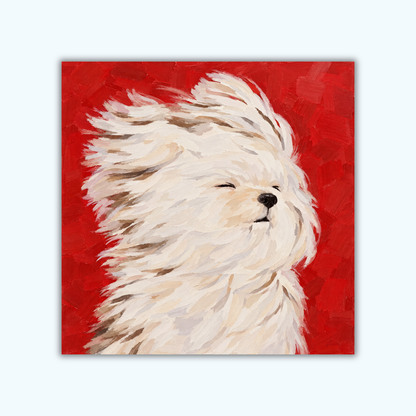 Windblown Pup | Mini Paint by Numbers Kit