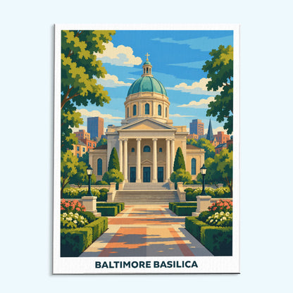Baltimore Basilica | Paint by Numbers Kit