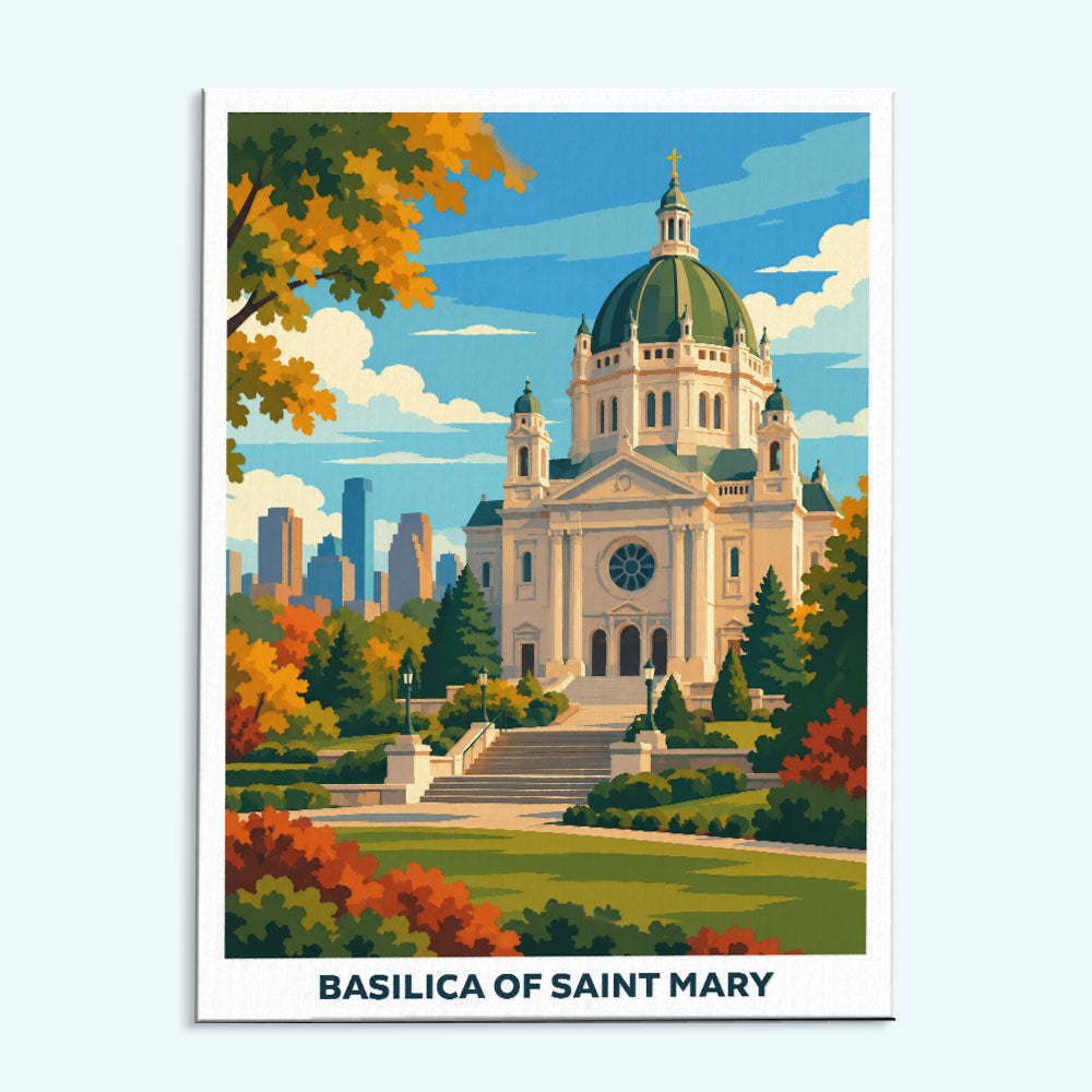 Basilica of Saint Mary | Paint by Numbers Kit