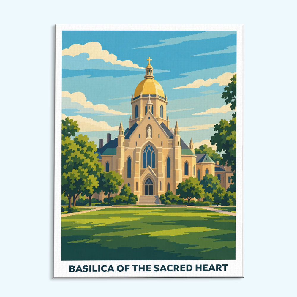 Basilica of the Sacred Heart| Paint by Numbers Kit