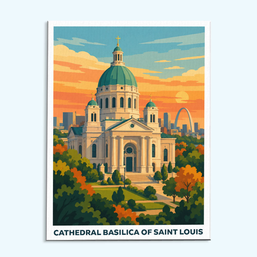 Cathedral Basilica of Saint Louis | Paint by Numbers Kit