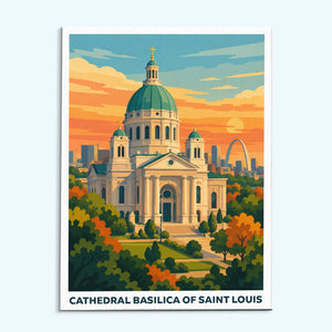 Cathedral Basilica of Saint Louis | Paint by Numbers Kit