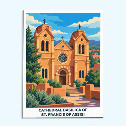 Cathedral Basilica of St. Francis of Assisi | Paint by Numbers Kit