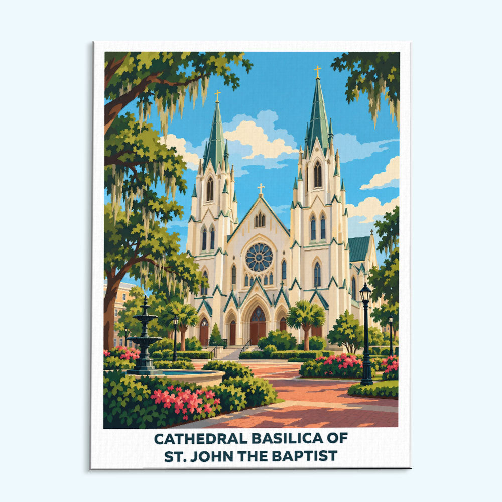 Cathedral Basilica of St. John the Baptist | Paint by Numbers Kit