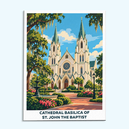 Cathedral Basilica of St. John the Baptist | Paint by Numbers Kit