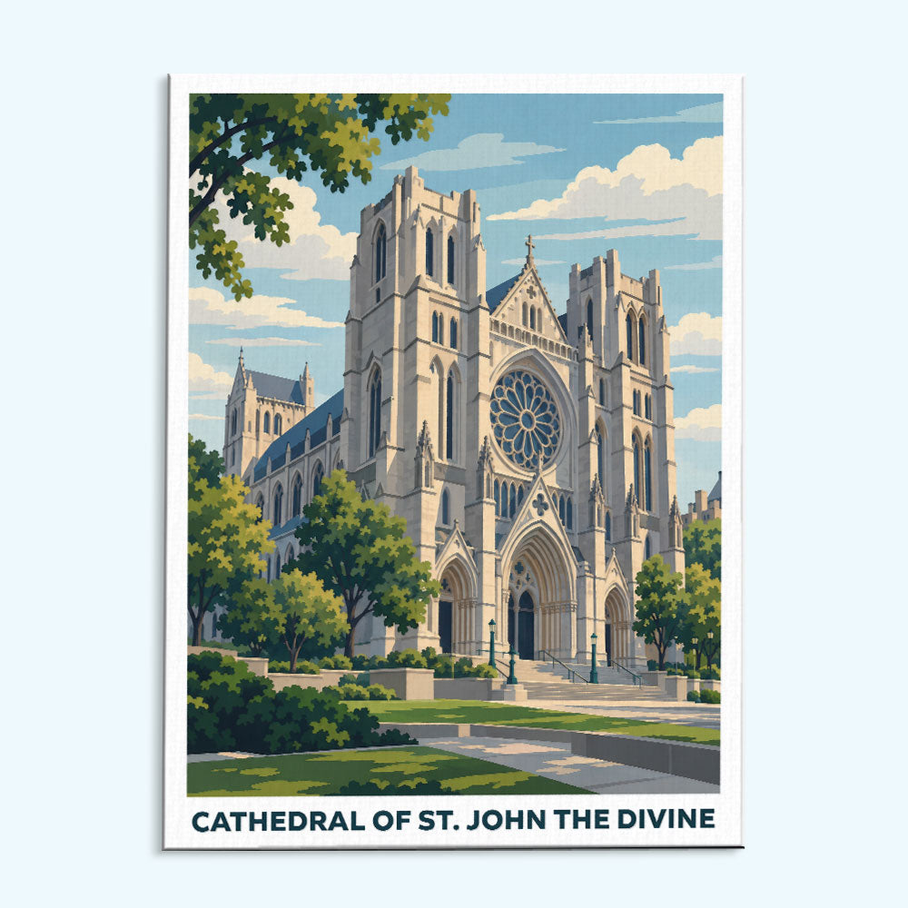 Cathedral of St. John the Divine | Paint by Numbers Kit