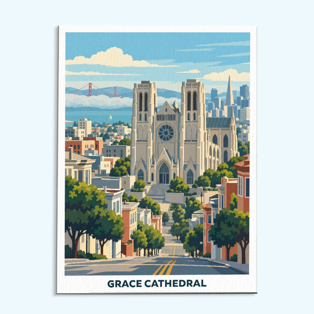 Grace Cathedral | Paint by Numbers Kit