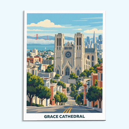 Grace Cathedral | Paint by Numbers Kit