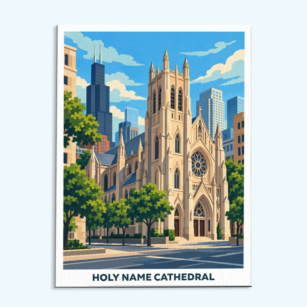 Holy Name Cathedral | Paint by Numbers Kit