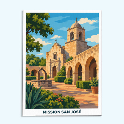 Mission San José | Paint by Numbers Kit