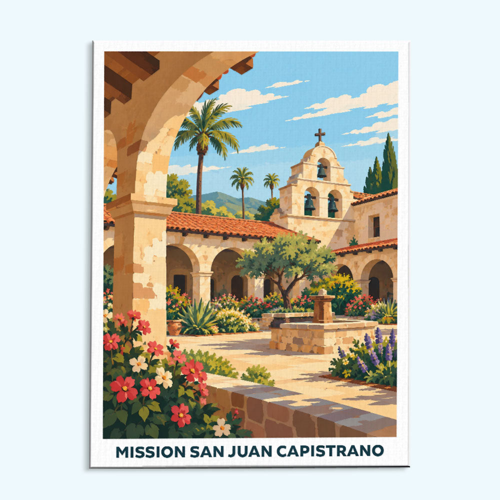 Mission San Juan Capistrano | Paint by Numbers Kit