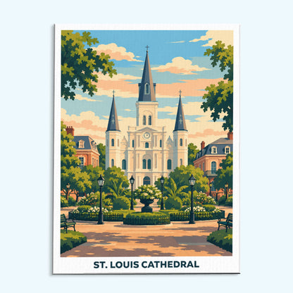 St. Louis Cathedral | Paint by Numbers Kit