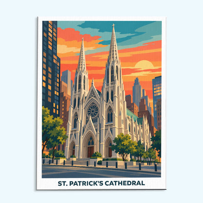 St. Patrick's Cathedral | Paint by Numbers Kit
