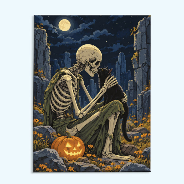 Skeleton in Graveyard