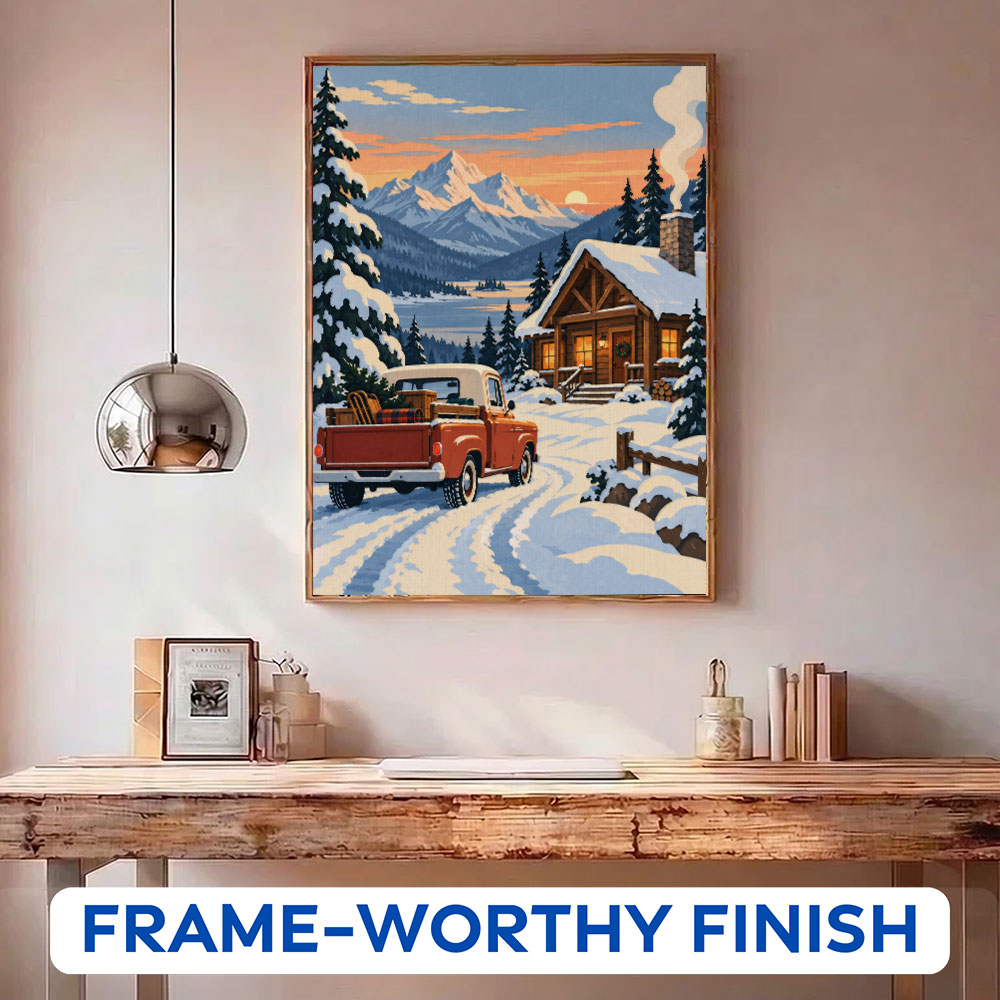 Chalet Pickup | Paint by Numbers Kit
