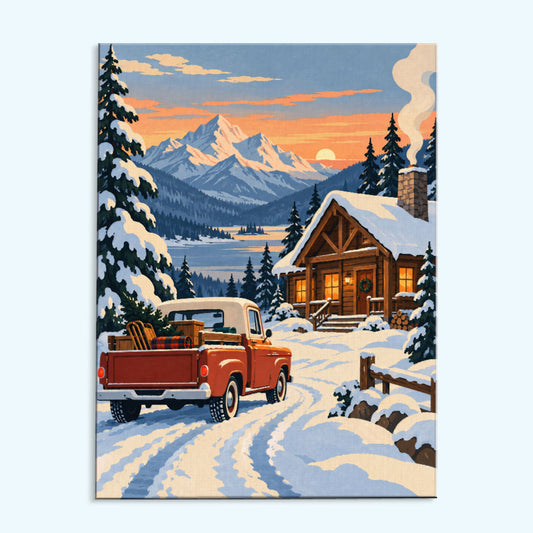 Snowbound Truck | Paint by Numbers Kit