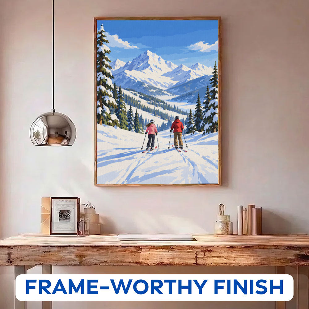 Alpine Ski Getaway | Paint by Numbers Kit