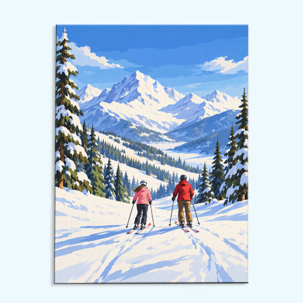 Alpine Ski Getaway | Paint by Numbers Kit