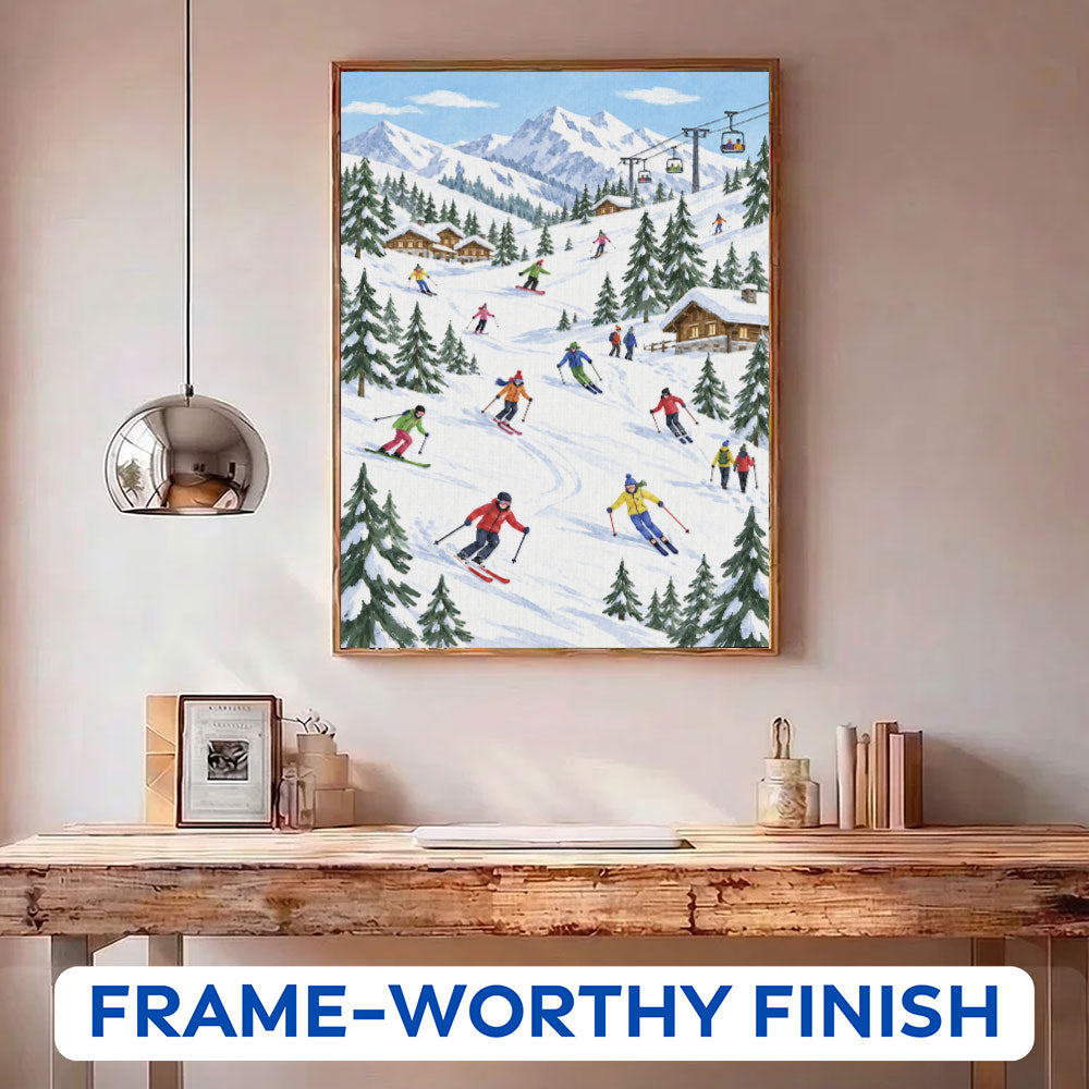 Winter Ski Paradise | Paint by Numbers Kit
