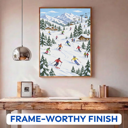 Winter Ski Paradise | Paint by Numbers Kit