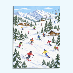 Winter Ski Paradise | Paint by Numbers Kit