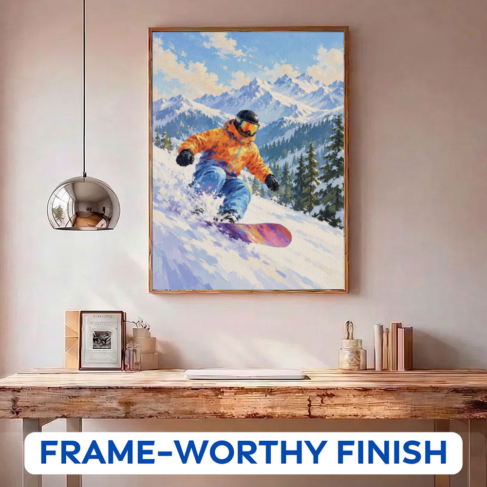 Snowboard Rush | Paint by Numbers Kit