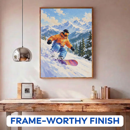Snowboard Rush | Paint by Numbers Kit