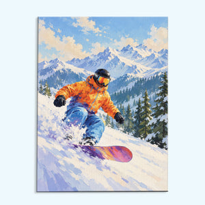 Snowboard Rush | Paint by Numbers Kit