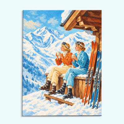 Mountain Coffee Break | Paint by Numbers Kit