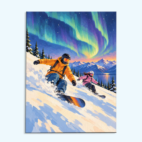 Northern Lights Ride | Paint by Numbers Kit