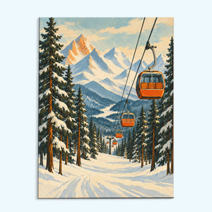 Alpine Gondola Ride | Paint by Numbers Kit