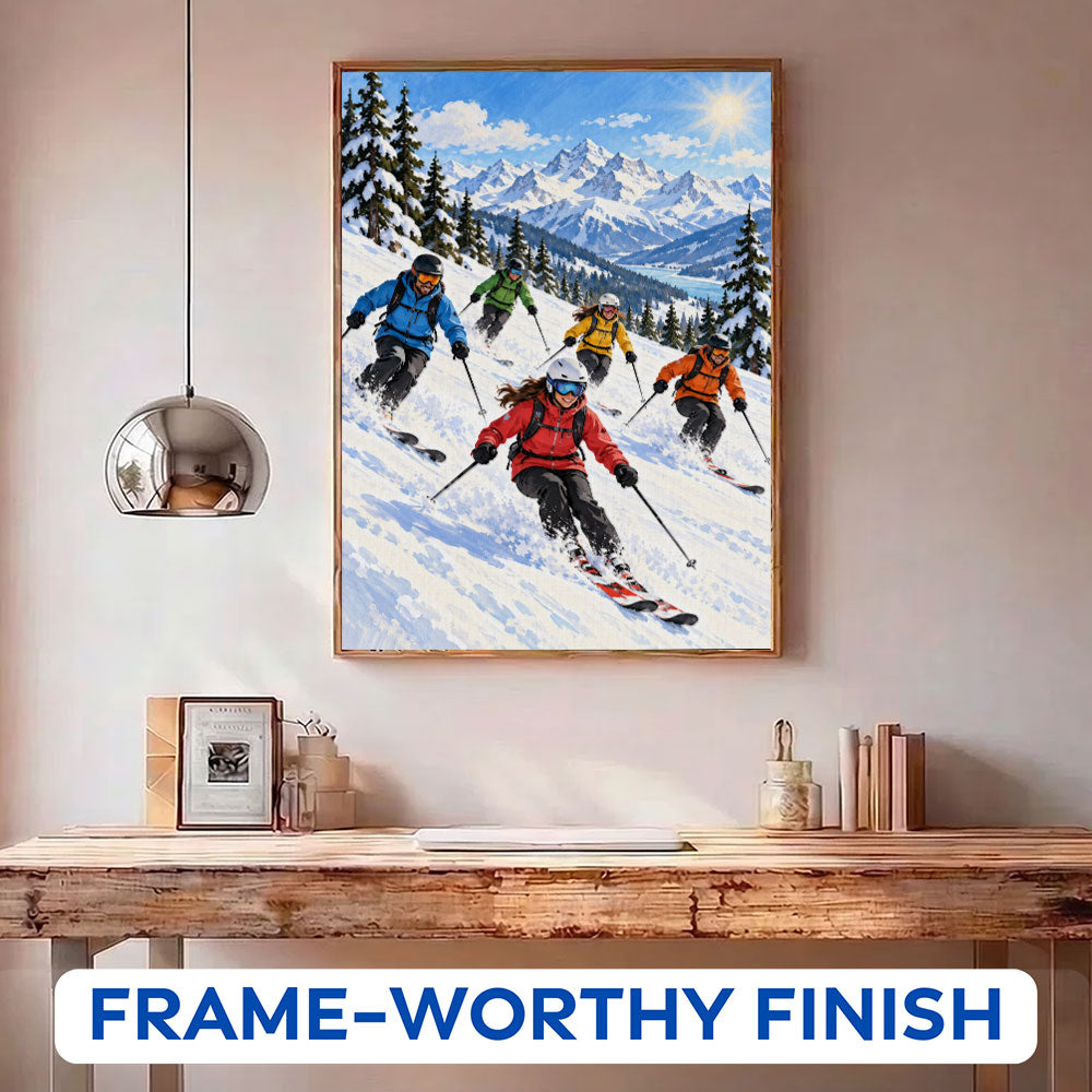 Ski Squad Adventure | Paint by Numbers Kit