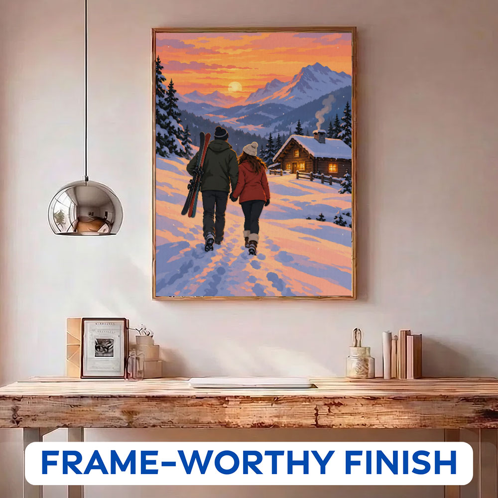 Sunset Mountain Getaway | Paint by Numbers Kit