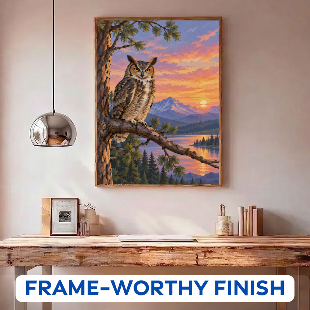 Great Horned Owl | Paint by Numbers Kit