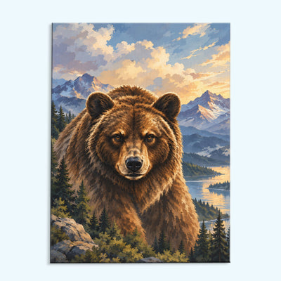Grizzly Bear | Paint by Numbers Kit