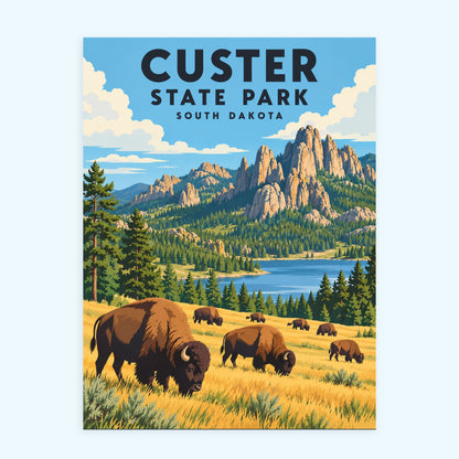 Custer State Park paint by numbers kit