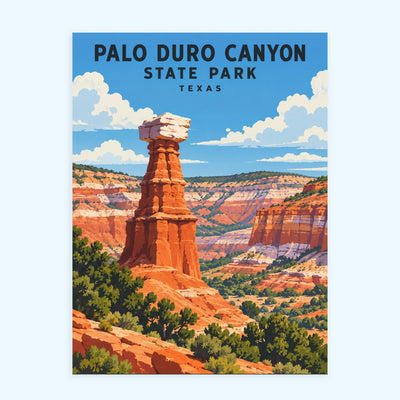 Palo Duro Canyon State Park paint by numbers kit