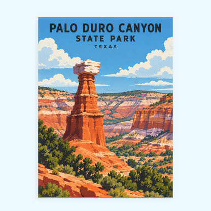 Palo Duro Canyon State Park paint by numbers kit