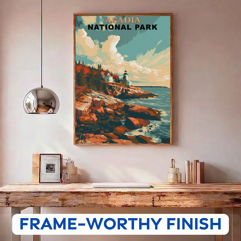 Acadia National Park Vintage | Paint by Numbers Kit