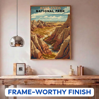 Badlands National Park Vintage | Paint by Numbers Kit