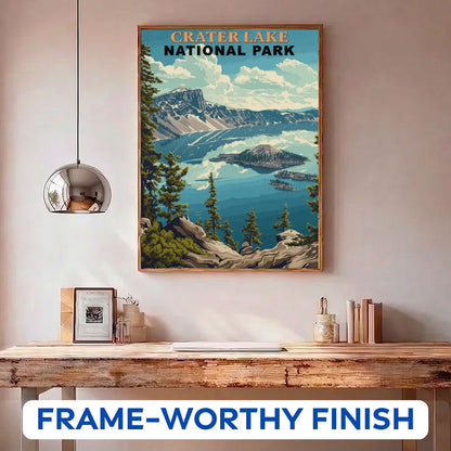 Crater Lake National Park Vintage | Paint by Numbers Kit