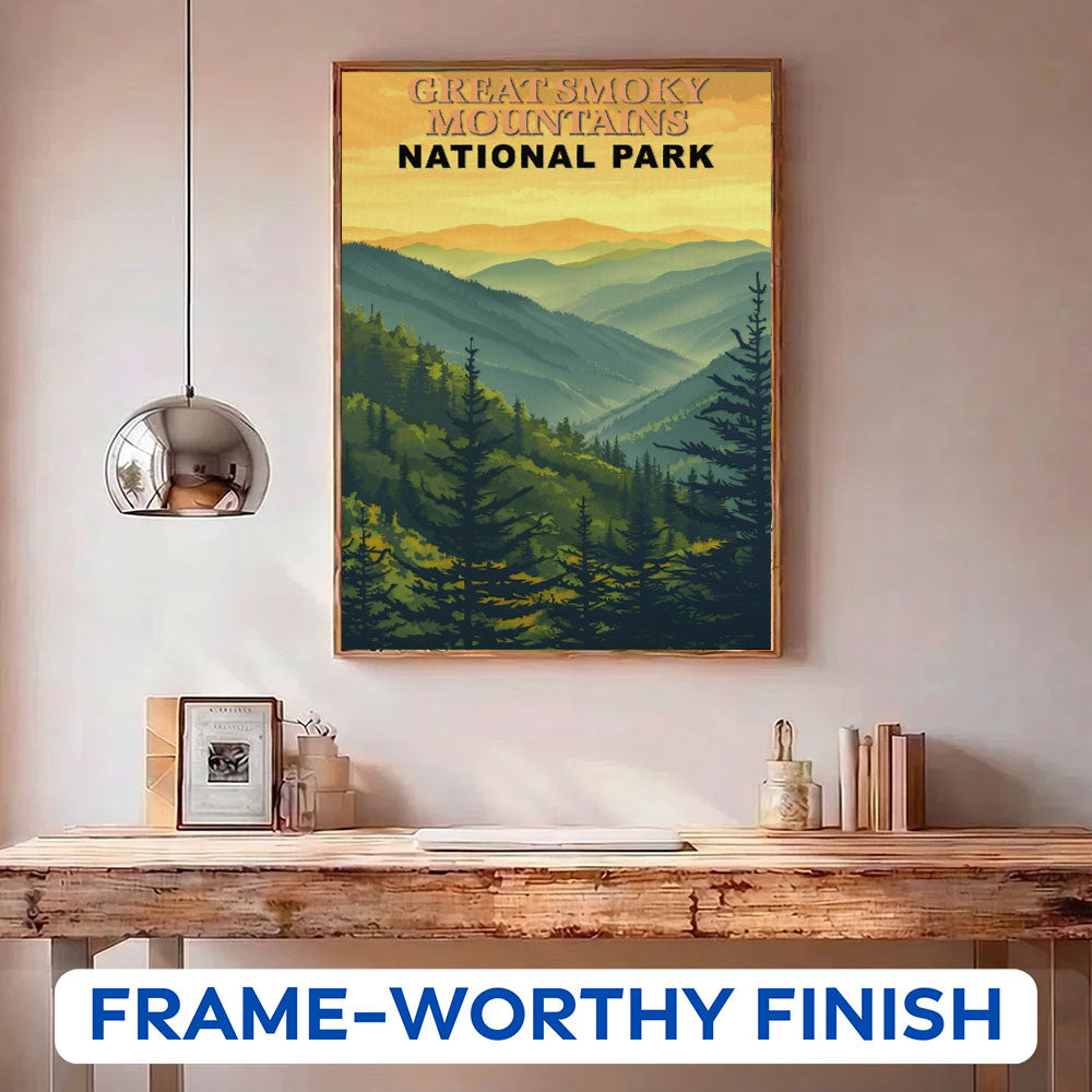 Great Smoky Mountains National Park Vintage | Paint by Numbers Kit