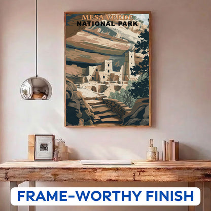 Mesa Verde National Park Vintage | Paint by Numbers Kit