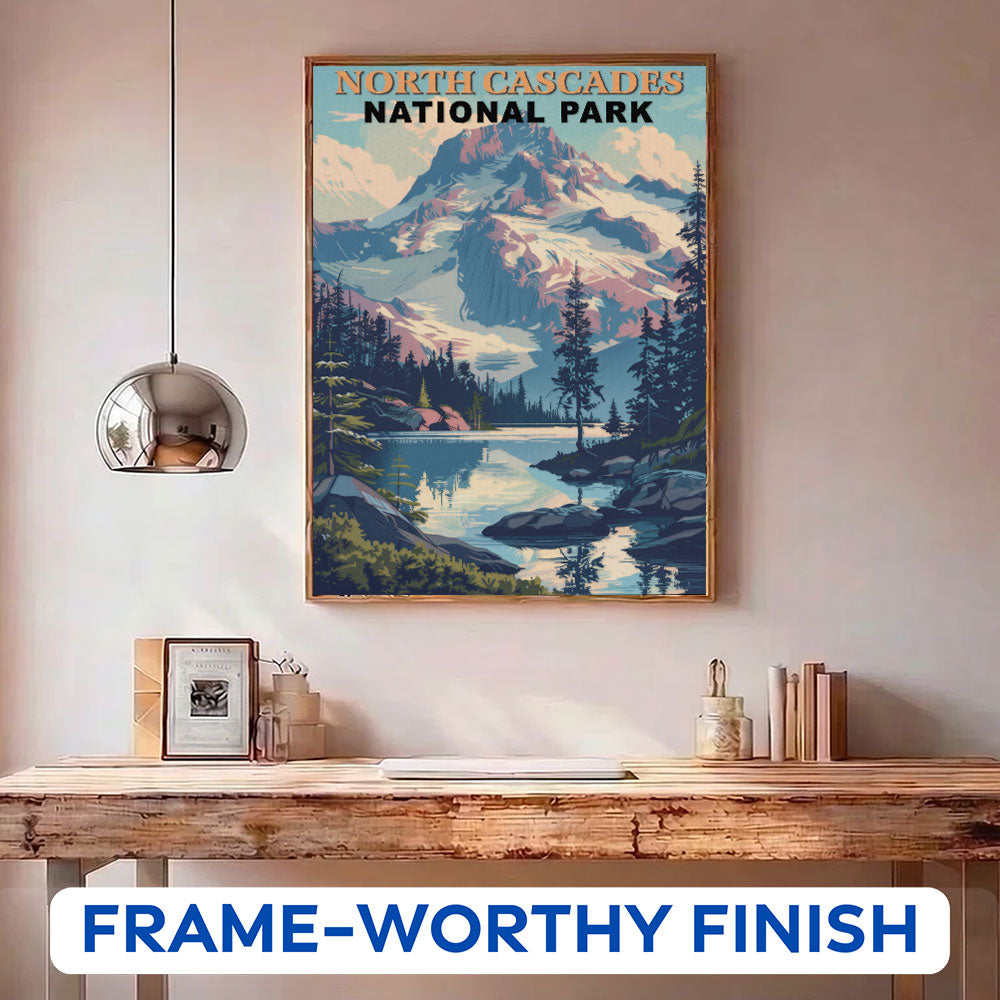 North Cascades National Park Vintage | Paint by Numbers Kit