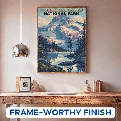 North Cascades National Park Vintage | Paint by Numbers Kit