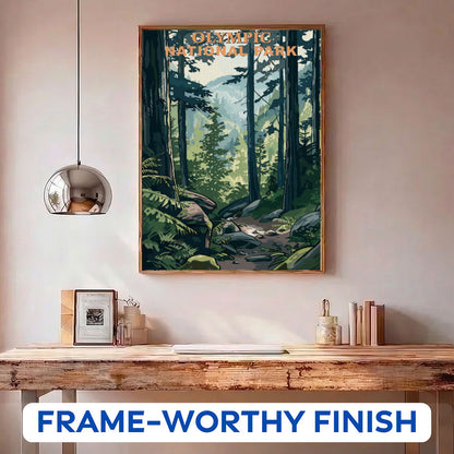 Olympic National Park Vintage | Paint by Numbers Kit
