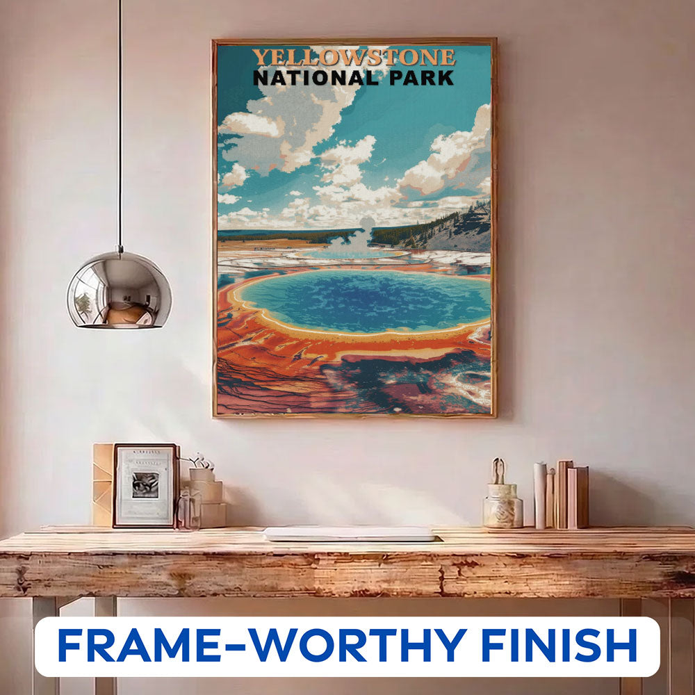 Yellowstone National Park Vintage | Paint by Numbers Kit