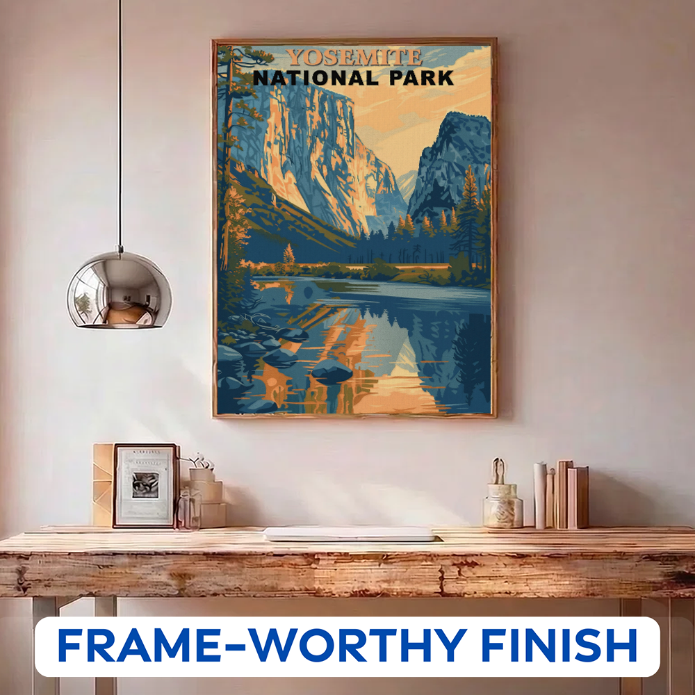 Yosemite National Park Vintage | Paint by Numbers Kit