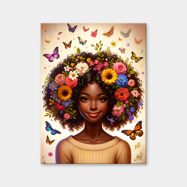 Diamantmalerei „Gartenprinzessin“